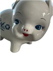 Vhtf Vintage Corning Ware Blue Cornflower Ceramic Piggy Bank Made In England Euc