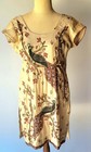 Vintage 1970s Asian Oriental Hand Beaded Peacock Tunic Mini Dress