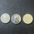 Lot Of 3 Canada  1- 50  Silver Coins  Winnipeg 1876  Calgary  1874 5-1974 75 