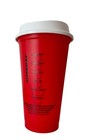 Starbucks Red Limited Edition Holiday 2013 Reusable Plastic Cup Tumbler 16 Oz