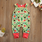 Toddler Kids Baby Boy Girl Fruit Print Romper Jumpsuit Outfits Clothes Summer
