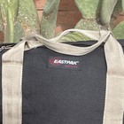 Vtg Eastpak Black Tan Sports Duffle Bag Usa X-large 30   x14    Athletic Travel Nice