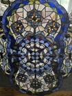Antique Stained Large Glass Window Panel Hanging Beveled Cluster Victorian Style