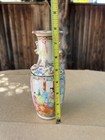 Antique Chinese Hand Painted Flowers Figures Famille Rose Porcelain Vase 8 