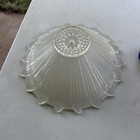 Vintage 12  Frosted Glass Art Deco Ceiling Light Fixture Shade Flower Petals