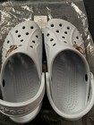 Crocs Baya Clogs Blue Marine  m4 W6  With Gold Butterfly Jibbitz-slightly Used 
