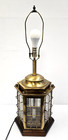 Rare Captain David Babcock Clipper Ship Maritime 32 h Hexagon 3-way Lantern Lamp