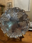 Vtg 1995 Arthur Court Round Grapes Cluster Aluminum Serving Tray Platter   New