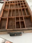 Vintage Hamilton Wooden Printers Letterpress Tray Shadowbox Display 17 X 11 1 2
