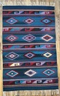 Hand Woven Oaxaca Mexico Rug Fringed White 4 X 6