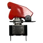 Heavy Duty On Off Metal Toggle Switch 10a 12v   Red Switch Flip Up Cover