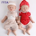 Ivita 17  Eyes Closed Silicone Reborn Baby Boy   Girl Sleeping Silicone Doll