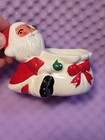 Vintage Relpo Christmas Santa With Toy Bag Planter Taiwan 