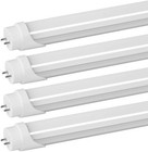 4ft T8 Led Tube Light Bulbs 22w G13 2-pin 6500k Shop Cfl Replacement 4-50pcs