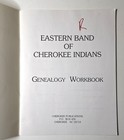 Eastern Band Of Cherokee Indians Genealogy Workbook 1998 Unfilled Vg