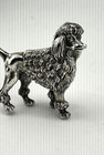 Vintage Dog Figurine French Poodle 925 Sterling Silver Collectible Miniature 