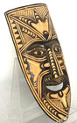 Hand Carved Tribal Wall Mask Wood 11  Papua New Guinea Sepik Style Tiki Decor