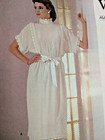 Vogue 1188 Dress Evening Gown Kasper Sewing Pattern Ladies 12 Uc Vtg High Collar