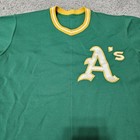 Vintage 70s Oakland Athletics A s Rawlings Game Used Worn Baseball Jersey Sz 40
