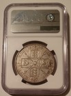 Great Britain Victoria 1887 Silver 4 Shillings Arabic 1 In Date Au53 Ngc