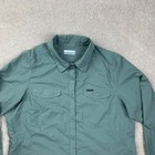 Columbia Silver Ridge Hiking Shirt Womens Xl Green Long Sleeve Omni-shade Xl1279
