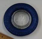 Rare Vintage Firestone Advertising Blue Tire Ashtray 4    Mark Of Quality  Sh6014