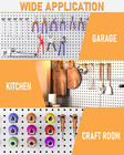 60 Pack 2 4 6 Inch Black Pegboard Hooks  1 4  Heavy Duty Peg Board Shelving H   