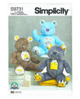 Simplicity Sewing Pattern 9731 Plush Large 18  Jointed Stuffed Animal Teddy Bear