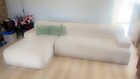 Chenille Modular Sectional Cream Sofa 