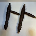 Piano Organ Stool Leg Parts 4  Antique Victorian Wood Spindles Stretchers