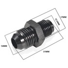 Stpctou 6an Male Flare To 1 2 X 20 Inverted 1 2-20 2pcs   Black