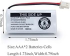 Vtech Bt162342 bt262342 2 4v Ni-mh Battery Pack For Cordless Phone  2 Pack 