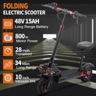Electric Scooter For Adult 5600w Dual Motor 50mph 60v 27ah Folding Fast Escooter