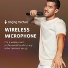 Singing Machine Portable Wireless Microphone  black  One Size  Black 