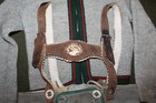 Original Ww2 German Childs Leather Lederhosen  shorts W stamps    Wool Sweater