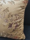 Croscill Iris Throw Decorative Accent Bed Pillow 18  Gold Purple Floral Corded