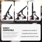 Neewer Ca065 Triple Suction Mount     Gopro Insta360 Car Kit   Selfie Stick