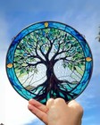 Tree Of Life Stained Glass Suncatcher Tree Of Life Light Catcher Window Hanging