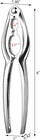 24135 1-piece Heavy Duty Chrome Plated Zinc Alloy Lobster Cracker Nutcracker  