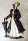 Vintage Sexton Cast Aluminum Woman Wall Decor - Rare Victorian Dressed 