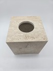 Natural Travertine Marble Tissue Box Holder Cover  5 5x5 5 Square Cube Tissue Bx