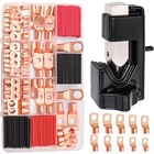  160pcs Battery Cable Ends With Hammer Lug Crimper 160pcs Kit  Crimper Tool