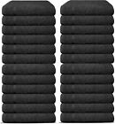 Black Salon Towel 16 X 27 Inches Large Gym Spa Hand Towels 100  Cotton