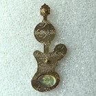 Hard Rock Caf   Gatlinburg 2004 Halloween Bride Of Frankenstein Guitar Pin  rare 