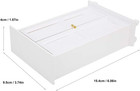 1 12 Scale Door  Miniature Doll House Wardrobe White Wooden Double Door Househol