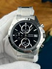 Seiko Spirit Sbtr005 Black Dial Chronograph Stainless Steel Men s Watch