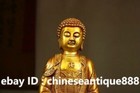 Old Tibetan Buddhism Bronze Gilt Shakyamuni Sakyamuni Amitabha Buddha Statue
