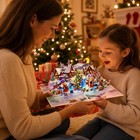 3d Pop-up Christmas Cards With Lights And Music Of Merry Christmas