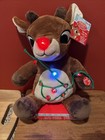 Dandee Rudolph The Red Nosed Reindeer Plush  Blinking Lights   Musical 12  Tall
