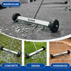 Toolwiz Magnetic Pick Up Sweeper 17-inch Heavy Duty Magnet 17 Inches  Silver